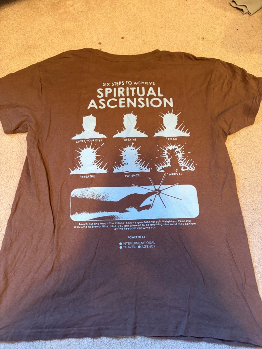 ITA Spiritual Ascension Graphic Tee - Brown